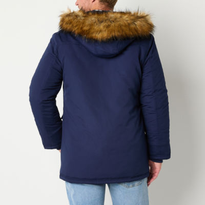 St. John's Bay Mens Wind Resistant Hooded Heavyweight Parka