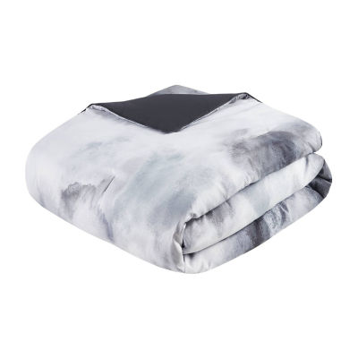 Intelligent Design Karissa Watercolor Tie Dye Printed Comforter Set with decorative pillow