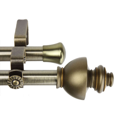 Rod Desyne Dynasty 13/16" Adjustable Double Curtain Rod
