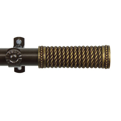 Rod Desyne Threaded 13/16" Adjustable Curtain Rod