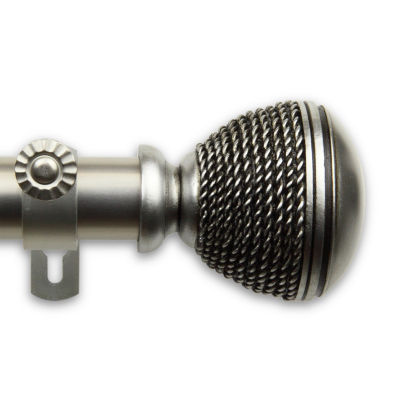 Rod Desyne Braided 1 IN Adjustable Curtain Rod