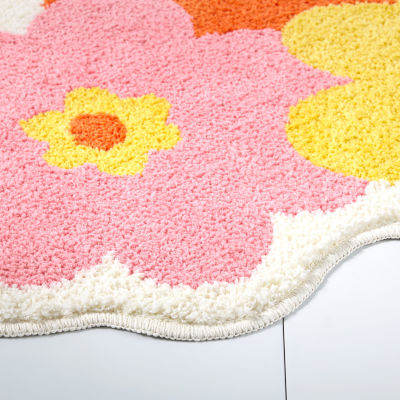 Town And Country Blossom Yellow Bath Mat