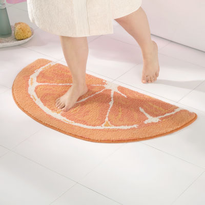 Town And Country Orange Bath Rug