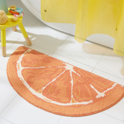 Town And Country Orange Bath Rug