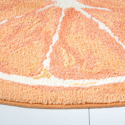 Town And Country Orange Bath Rug