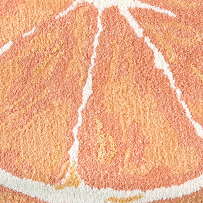 Town And Country Orange Bath Rug