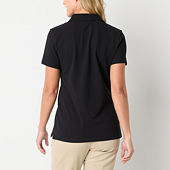 Women s Black Polos JCPenney