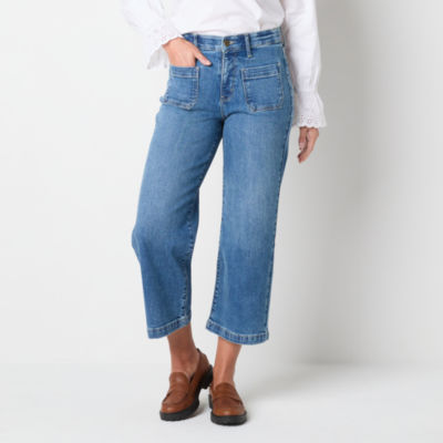 St. John's Bay Womens High Rise Cropped Jean