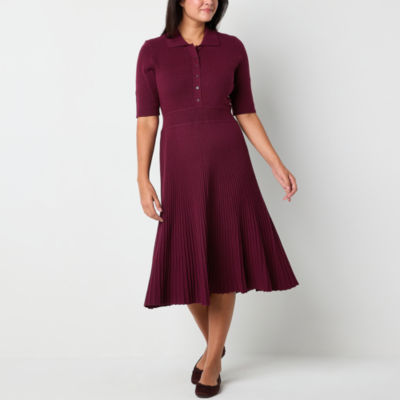 burgundy dress jcpenney Vintage 80s JcPenney Wine Red Chiffon Ruffle Flowy Long Dress Size 7/8