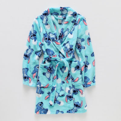 Disney Collection Little & Big Girls Knee Length Long Sleeve Lilo & Stitch Robe