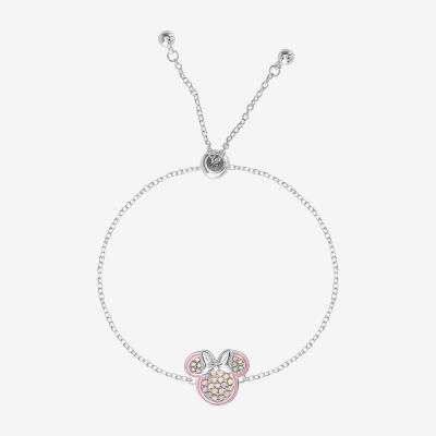 Disney Classics Unisex Adult Crystal Minnie Mouse Bolo Bracelet