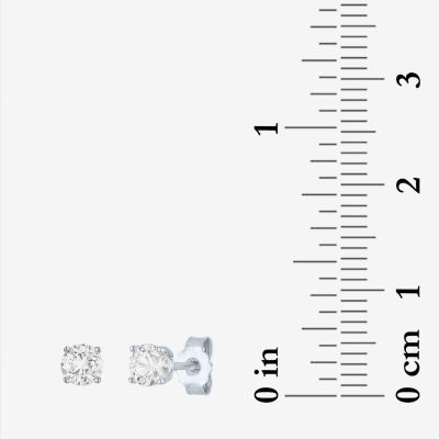 Yes, Please! Womens Lab Created White Sapphire Sterling Silver 3 Pair Jewelry Set