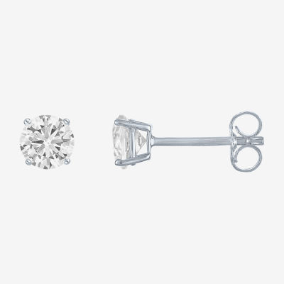 Yes, Please! Womens Lab Created White Sapphire Sterling Silver 3 Pair Jewelry Set