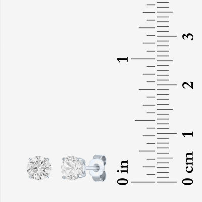 Yes, Please! Womens Lab Created White Sapphire Sterling Silver 3 Pair Jewelry Set