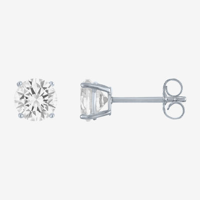 Yes, Please! Womens Lab Created White Sapphire Sterling Silver 3 Pair Jewelry Set