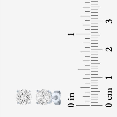 Yes, Please! Womens Lab Created White Sapphire Sterling Silver 3 Pair Jewelry Set