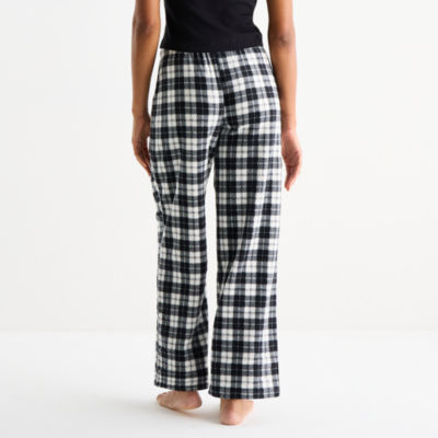 Jaclyn Black & White Buffalo Womens Fleece Matching Family Pajama Pants
