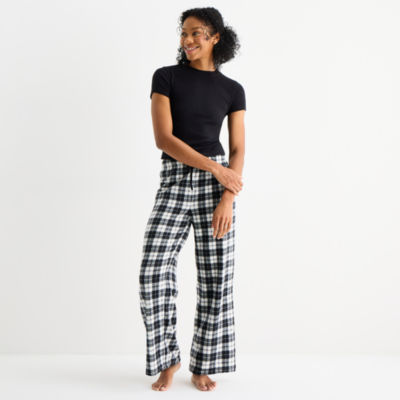 Jaclyn Black & White Buffalo Womens Fleece Matching Family Pajama Pants