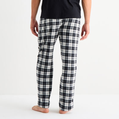 Jaclyn Black & White Buffalo Mens Fleece Matching Family Pajama Pants