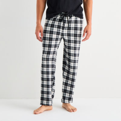 Jaclyn Black & White Buffalo Mens Fleece Matching Family Pajama Pants