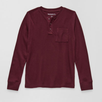 Thereabouts Little & Big Kid Boys Henley Neck Long Sleeve Regular Fit Thermal Top