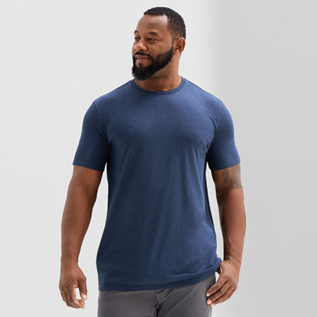 St. John's Bay Super Soft Mens Crew Neck Short Sleeve Big and Tall T-Shirt, 6x-large, Blue