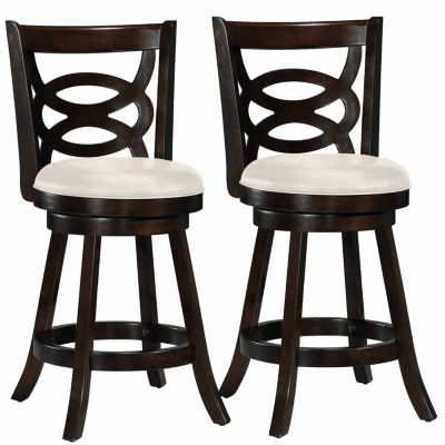 Swivel Bar Stool, Color Cappuccino White JCPenney
