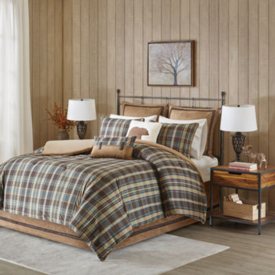 Woolrich Hadley Plaid Oversized Cozy Spun Comforter Set