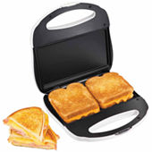 CUISINART Non Stick Indoor Sandwich Maker Grill Silver NEW WM-SW2