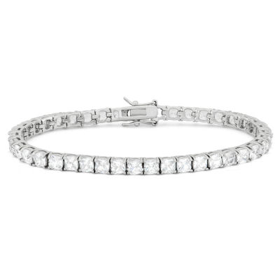 Lab Created Sapphire Sterling Silver Inch Tennis Bracelet