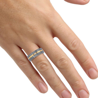 Mens 8MM Tungsten Wedding Band