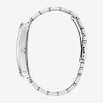 Bulova Frank Lloyd Wright Pattern #106 Womens Silver Tone Stainless Steel Bracelet Watch 96l286