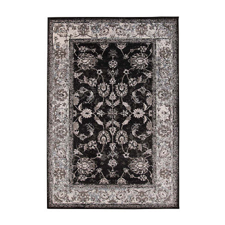 Amer Rugs Alexandria AC Power-Loomed Rug, One Size, Black