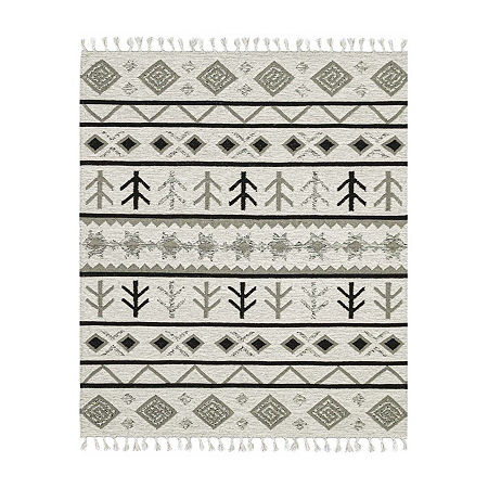 Amer Rugs Artifacts AA Flat-Weave Wool Rug, One Size, White