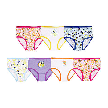 Toddler Girls' 7pk Bluey Classic Briefs 2T-3T - Colors May Vary