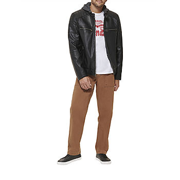 Levi's Mens Faux Leather Racer Jacket - JCPenney