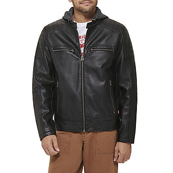 Levi's Mens Faux Leather Racer Jacket - JCPenney