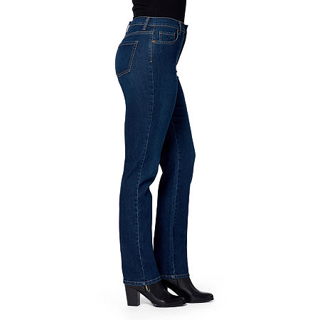 Gloria Vanderbilt Amanda Classic Women's Straight Jeans, 6 Petite, Blue