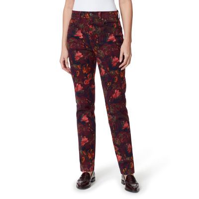 Gloria Vanderbilt Amanda Womens High Rise Straight Leg Regular Fit Tapered Leg Jean