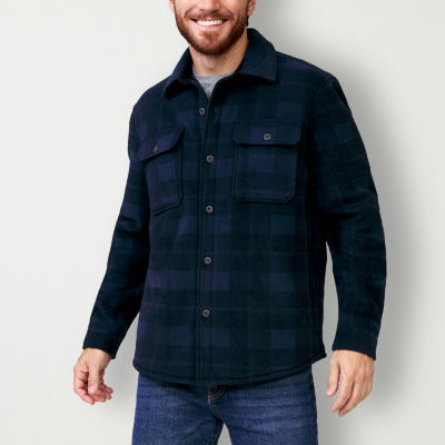 Free Country Mens Sueded Chillout Fleece Midweight Sherpa Lined Shirt