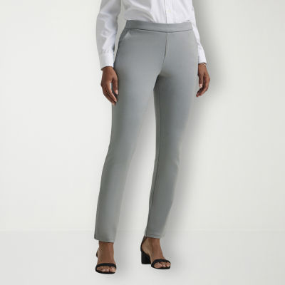 St. John's Bay Womens Mid Rise Ankle Pull-On Pants