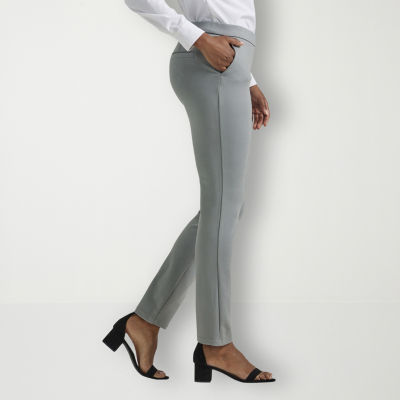 Lee Women's Ultra Lux Comfort Any Wear Slim Ankle Pant Dover Gray