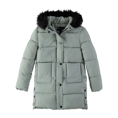 Oversized Quilted Faux Down Jacket, Regular