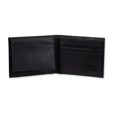 Levi's Passcase W/ Embossed Logo Mens Slim Fold Wallet