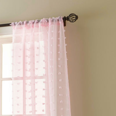 Stratford Park Olimpia Rod Pocket Sheer Set of 2 Curtain Panels