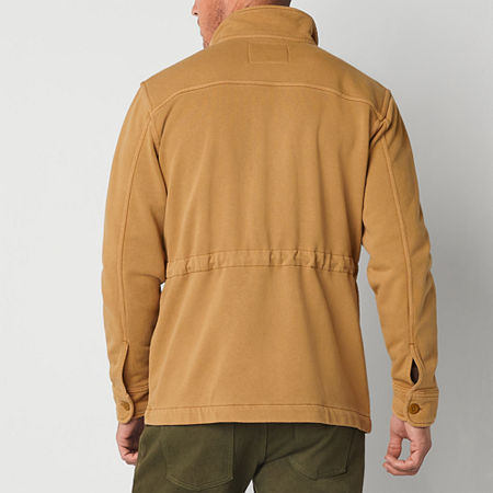 Mutual Weave Mens Midweight French Terry Anorak, Medium, Brown