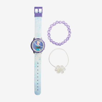 Disney Collection Frozen Girls Clear Strap Watch Fzn40070jc