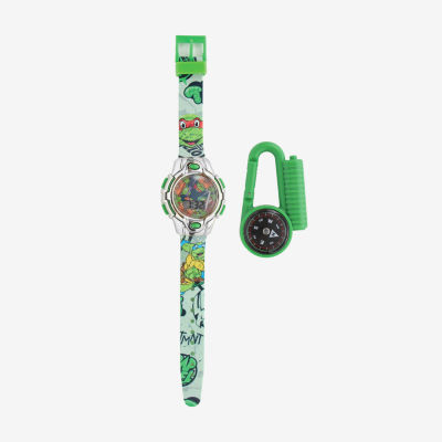 Nickelodeon Teenage Mutant Ninja Turtles Boys Multicolor Strap Watch Tmn40049jc