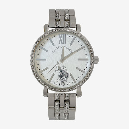 U.S. Polo Assn. Womens Silver Tone Bracelet Watch Usc40289jc, One Size