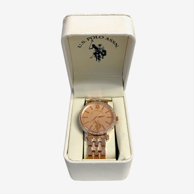 U.S. Polo Assn. Womens Rose Goldtone Bracelet Watch Usc40290jc